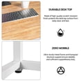 thumbnail image 4 of SNAILHOME Computer Desk 43" Study Writing Table for Home Office, Modern Simple Style PC Desk, Brown, 4 of 11