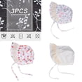 thumbnail image 4 of M Gorro bonito para nacimiento de niña, gorro de algodón suave para recién nacido, para niñas de 3 a 6 meses, talla M, 4 of 5
