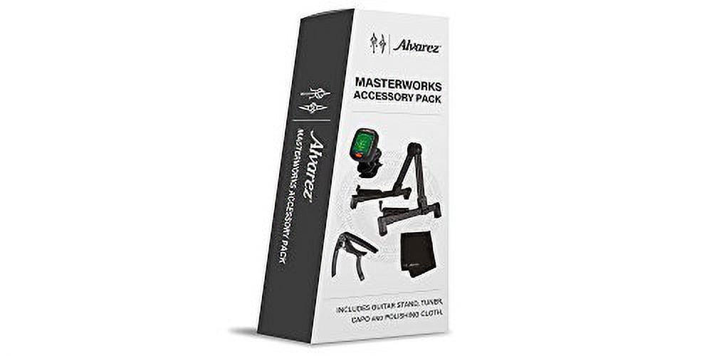 Alvarez Masterworks Accessory Pack, Stand, Tuner, Capo, Polishing Cloth