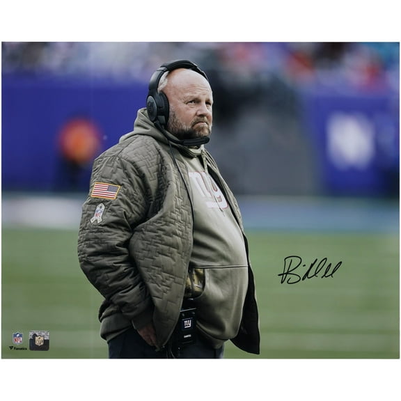 Brian Daboll New York Giants Autographed 16" x 20" Sideline Photograph - Fanatics Authentic Certified