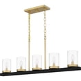 thumbnail image 4 of GRL539MBK Quoizel Lighting Greeley - 5 Light Island In Transitional Style-15.5 Inches Tall and 39 Inches Wide, 4 of 7
