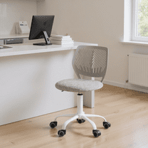 Homy Casa Ergonomic Task Stool Adjustable Swivel with Height Control and Rolling Base for Reception Desk Temporary Seating Office and Meeting Spaces
