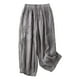 thumbnail image 1 of Pantalones holgados vintage de pierna ancha para mujer, para primavera-verano - Pantalones casuales de cintura alta, 1 of 7