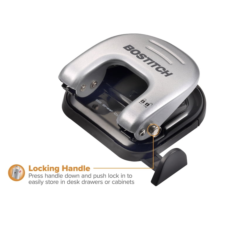 Bostitch EZ Squeeze 2-Hole Punch, 20 Sheet Capacity photo 2