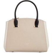 kate spade new york Sydney Double Zip Crossgrain Leather Satchel, Tusk Multi
