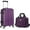 Purple, variant on ROCKLAND London Hardside Spinner Wheel Luggage, Carry-On 20-Inch and Tote 14-Inch