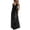 Black, variant on TAGOLD Womens Sleeveless Round-Neck Ankle Dress Solid Color Backless Strap Loungewear Summer Loose