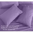 thumbnail image 6 of RUVANTI 100% Cotton Percale Sheets Twin XL Size 4 Piece Set, Cooling Bed Sheets for Hot Sleepers, Deep Pocket 16”, Breathable Lightweight & Durable, Crisp Hotel Style Sheets, Purple Sage, 6 of 7