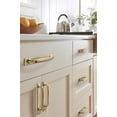 thumbnail image 2 of Amerock Maymont 5-1/16 inch (128mm) Center-to-Center Rectangle Golden Champagne Cabinet Pull Backplate, 2 of 7