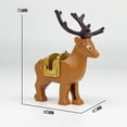 thumbnail image 4 of El zoológico Elefantes africanos Camel Deer bloques de construcción Mini figura de acción ladrillos Juguetes, 4 of 5