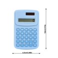 thumbnail image 3 of Basic Handheld Pocket Calculator, 8 Digit LCD Display 4 Function Calculator, Compact Mini Size for Home School Office Scenarios (Purple), 3 of 6