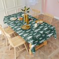 thumbnail image 3 of Green Christmas Tree Pattern Rectangle Tablecloth 60"x102",Waterproof Polyester Rectangle Table Cloth, Wipeable Spillproof Polyester Tablecloth for Dining, Camping, Indoor and Outdoor, 3 of 6