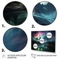 thumbnail image 3 of Designart "Northern Lights delicate Enchantment II" Landscapes Floater Framed Wall Art Print, 3 of 7
