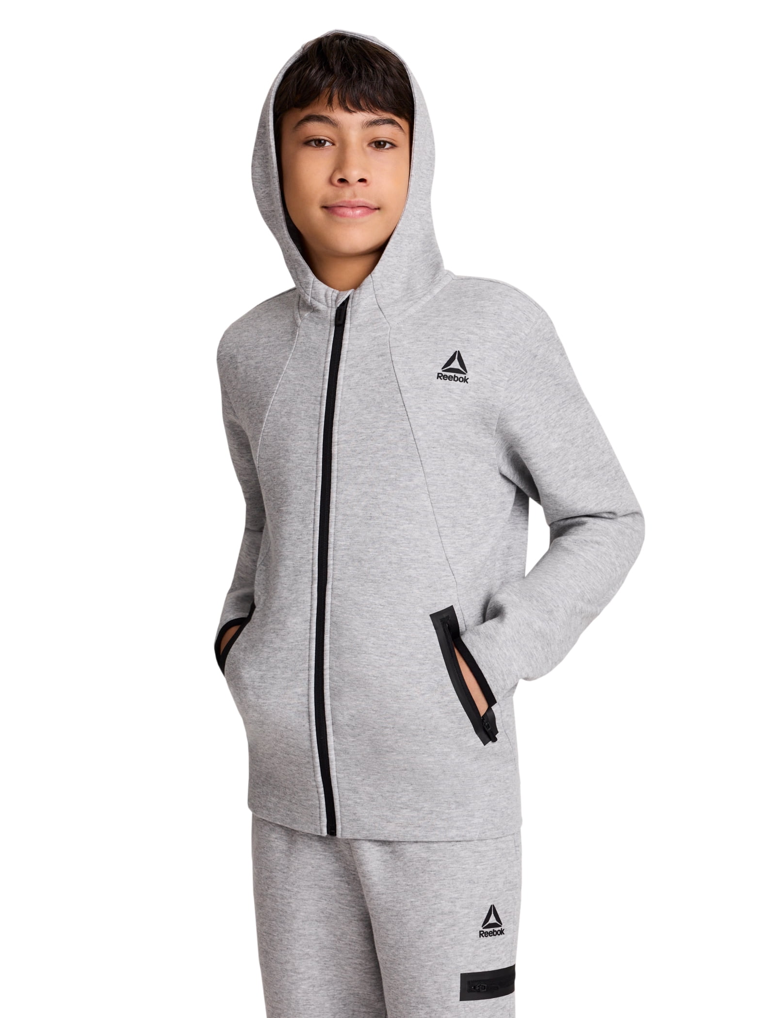Reebok Boy's Momentum Full-Zip Hoodie, Sizes 4-18