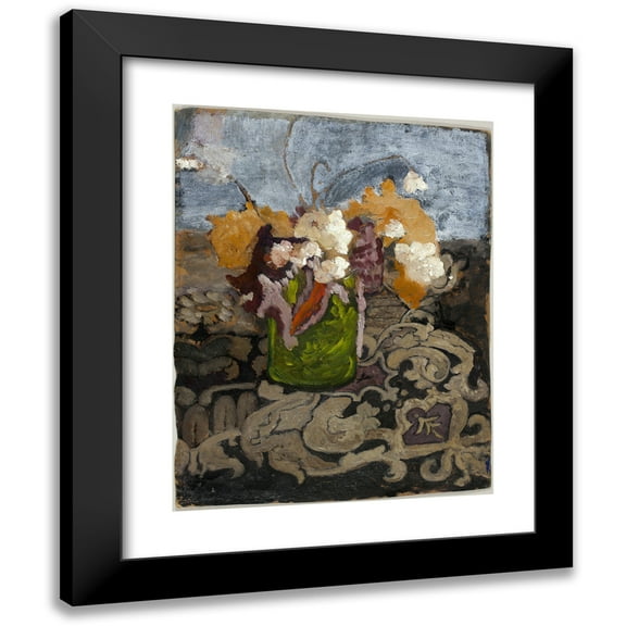 Paula Modersohn-Becker 12x14 Black Modern Framed Museum Art Print Titled - Still Life with Green Vase (1900-1905)