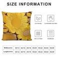 thumbnail image 5 of Yellow Farmhouse Flower Throw Pillow Cover Floral Velvet Cushion Case Modern Jacquard Pillowcase for Sofa Couch Bedroom Living Room Home Decor, 5 of 5