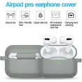 thumbnail image 2 of Étui Compatible AirPods Pro en Silicone pour Apple Airpod Pro 2019 (LED avant Visible) Noir, 2 of 6