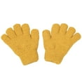 thumbnail image 2 of Tittly Winter Gloves Gloves for Women Winter Children Gloves Kids Windproof Full Finger Gloves With Elastic Cuffs Skiing Cycling Mitten Cotton Gloves Warm Gloves Yellow One Size, 2 of 3