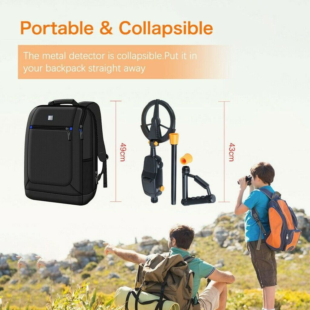 Metal Detector for Kids,Lightweight & Waterproof Gold Kids Metal Detectors for Learning to Use a Metal Detector - Kid's Gold Finder Treasure Hunter, for Children's Toys