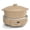 Brown Sugar, variant on MAGNIFIQUE 4.5 Quart Olive Green Round Claypot Multi-Cooker, Digital Slow Cooker with Removable Non-Toxic Pot