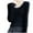 Black, variant on VgaVtl Fall Winter T-Shirts Womens Plus Size Long Sleeve Thermal Cotton Womans Tops Layering Purple Plain Slim Leisure Shirts