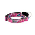 thumbnail image 1 of RC Pets 1-1/2 Inch All Webbing Martingale Training Dog Collar, Small, Pink Comic Sounds, 1 of 2