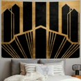 thumbnail image 2 of Orinice Art Deco Black Gold Tapestry Wall Hanging Unique Style for Home Wall Decor, Aesthetic Graphic Tapestries for Living Room Bedroom Apartment Farmhouse Dorm, 4 Sizes Available 40x30inch, 2 of 6