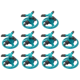 thumbnail image 1 of DQrwqpou Rociador Jardín 3 Boquillas 360 ​​grados Herramienta Riego Automático para Césped (verde), 1 of 6