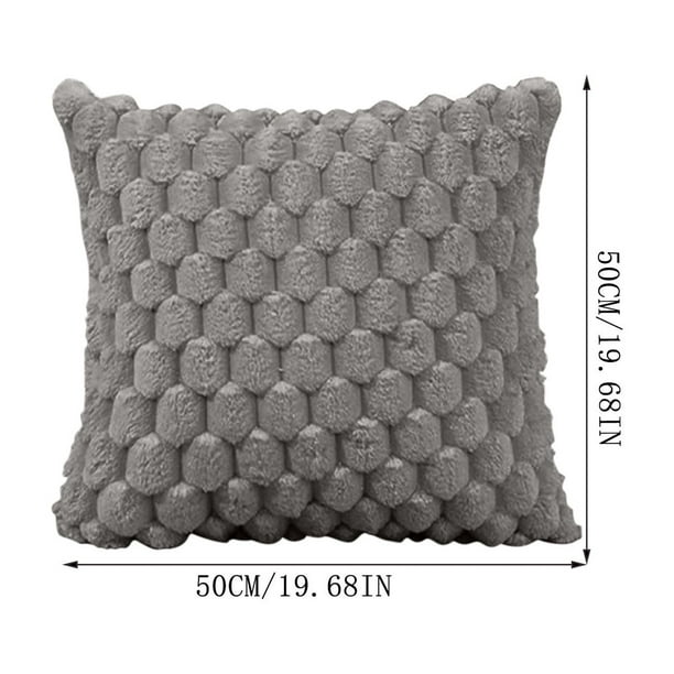 Weaving Snowflake Velvet Solid Color Pillow Office Sofa Lumbar Support Pillow Bedside Support Pillowcase Cushion