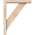 thumbnail image 3 of Ekena Millwork 3 1/2"W x 16"D x 20"H Traditional Block Smooth Bracket w/ Offset Brace, Douglas Fir, 3 of 25