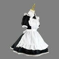 thumbnail image 6 of Woman Cosplay Dress Cute Cosplay Princess Dress Lapel Collar Maid Costume Dress for Cosplay with Short Sleeves, 6 of 7