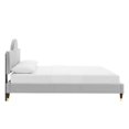 thumbnail image 4 of Modway Aurora Performance Velvet King Bed in Light Gray, 4 of 10