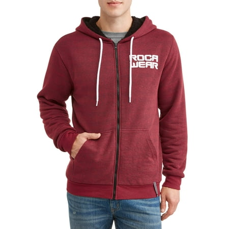 Men's El Capo Sherpa Hoody space dyed fleece with sherpa lining, full zip hoody