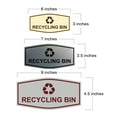 thumbnail image 2 of Fancy Recycling bin Sign (Black /Gold) - Small, 2 of 5