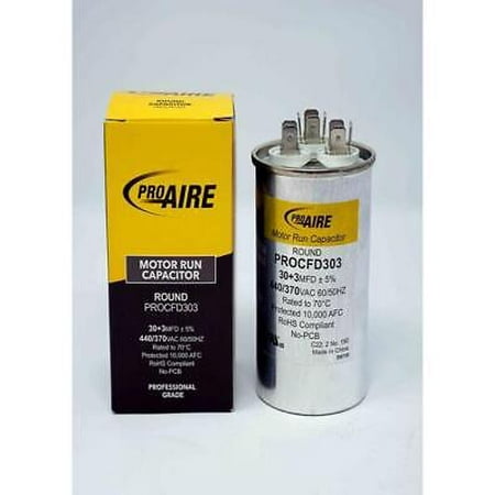 

Perfect Aire ProAire 30+3 MFD 370 V Round Run Capacitor