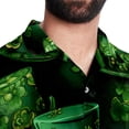 thumbnail image 5 of Saint Patrick's Day Men's Casual Hawaiian Shirt Printed Button Down Short Sleeve Summer Beach Shirts Unisex, 5 of 6
