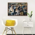 thumbnail image 3 of IDEA4WALL Framed Canvas Wall Art for Living Room, Bedroom La Grenouillere by Pierre-Auguste Renoir Canvas Prints for Modern Home Decoration Ready to Hang, 3 of 4
