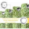 thumbnail image 6 of Vintage Green Blackout Curtains for Bedroom/Living Room, Thermal Insulated Kitchen Curtains, Retro Botanical Abstract Art Grommet Darkening Window Treatment Drapes 52"x72"x2, 6 of 8