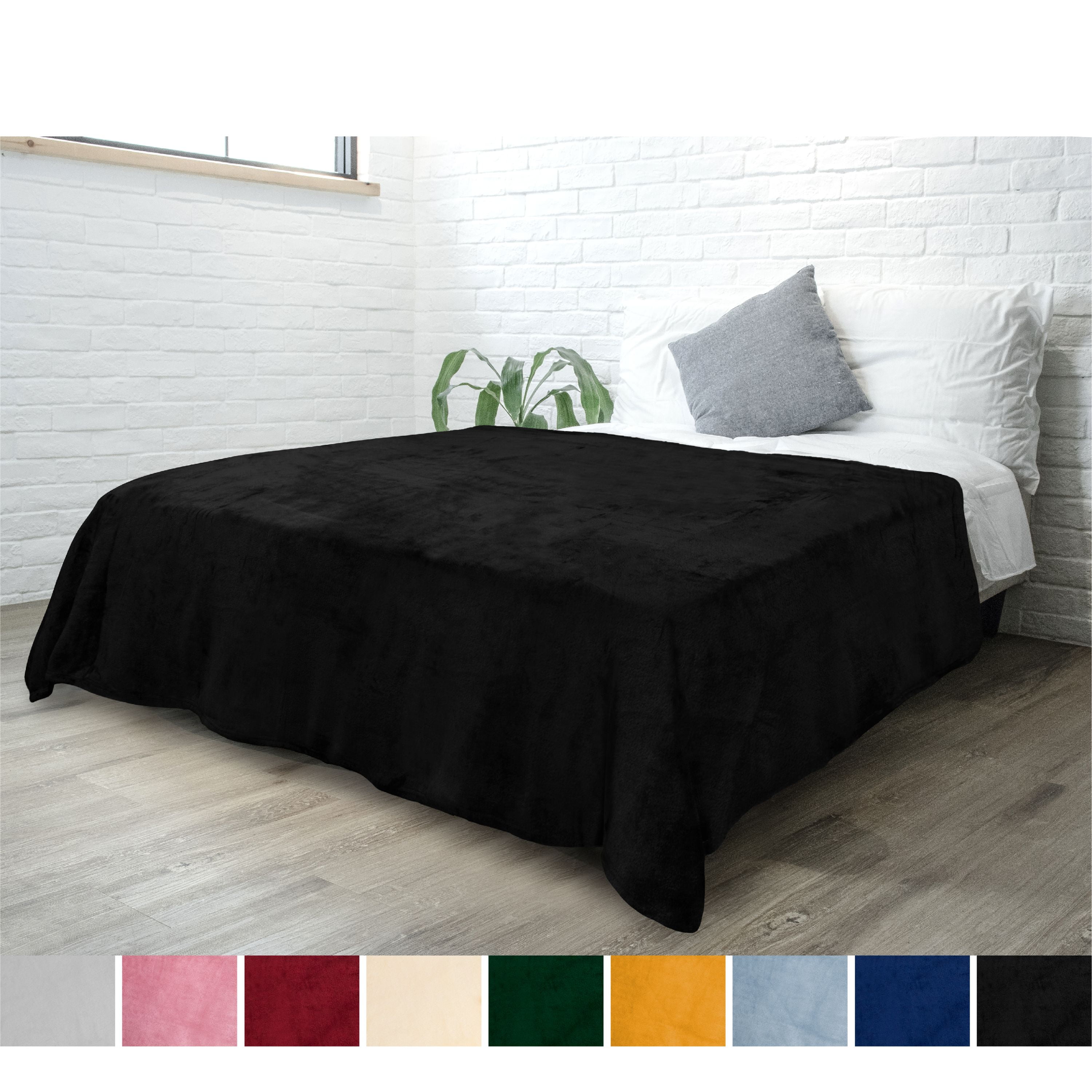 PAVILIA Fleece Blanket Queen Size Super Soft, Plush, Luxury Flannel