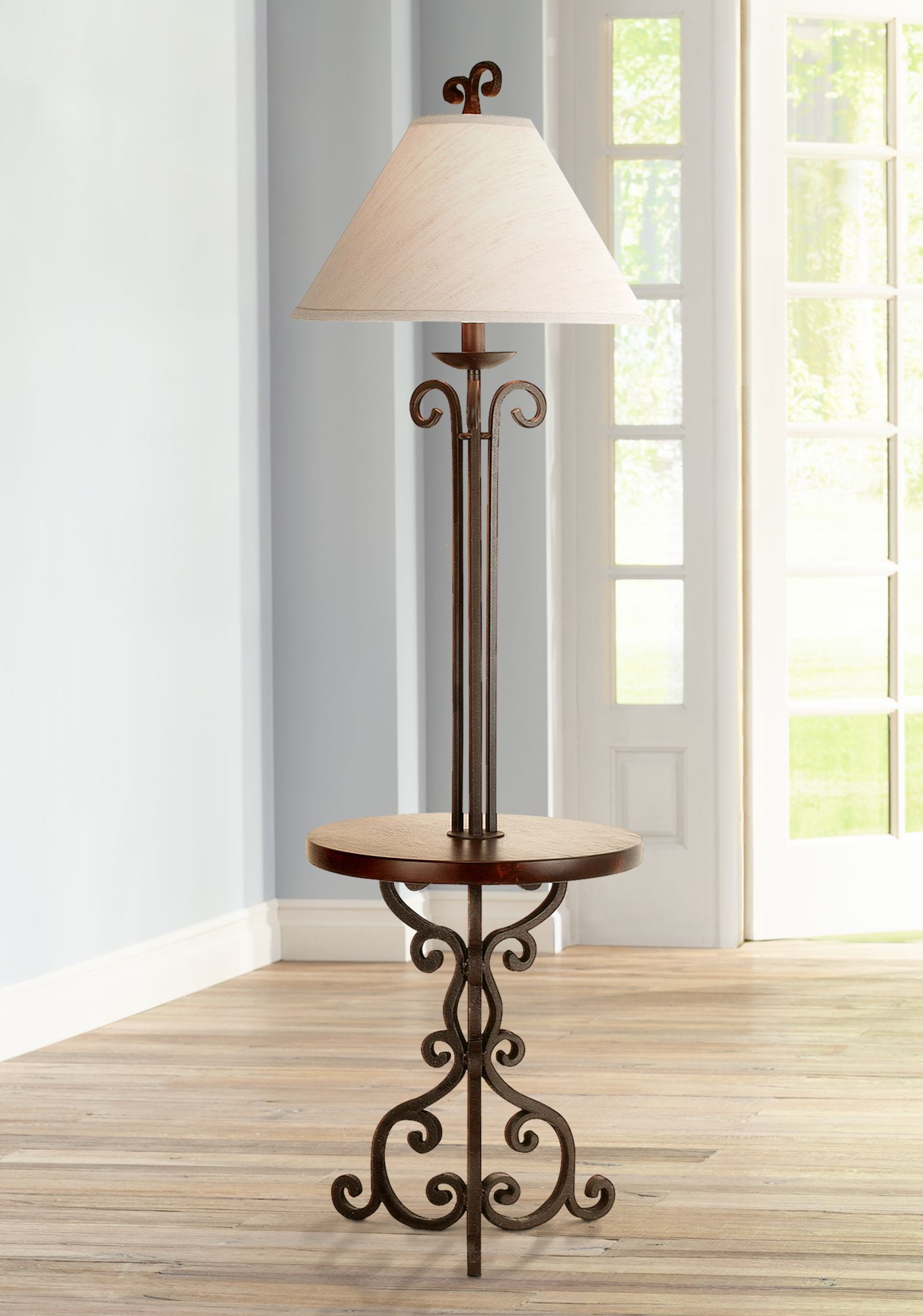 walmart floor lamps with table