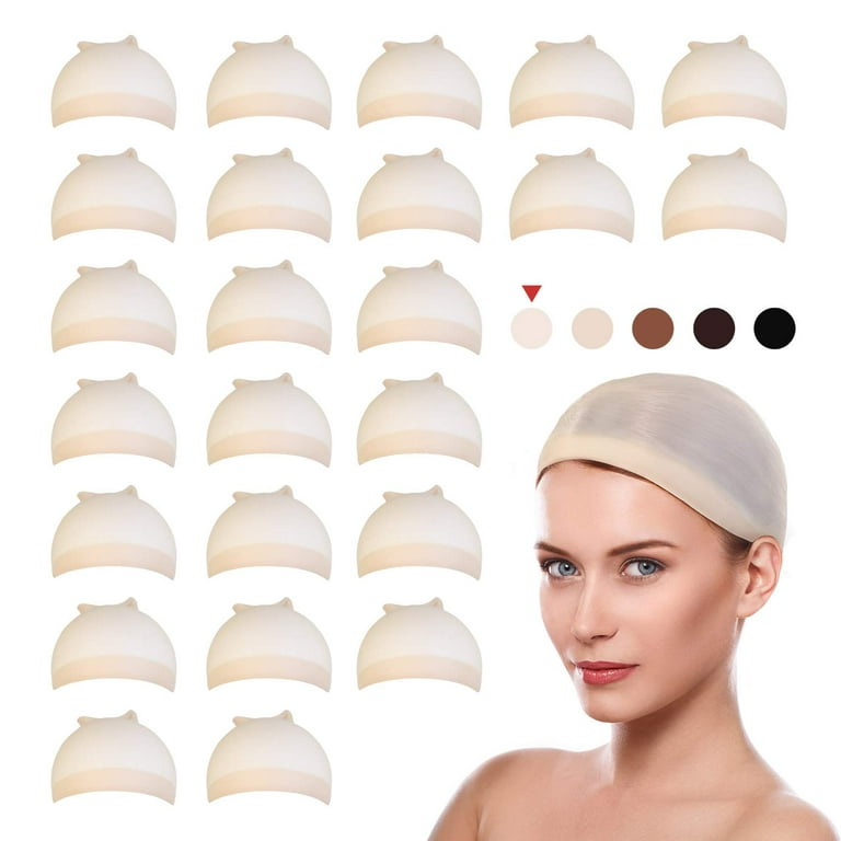 24 Perfect Fit Ultra Thin & Expandable Stocking Wig Cap, Each pack contains 2 caps pack, Transparent) - Walmart.com