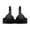 Black, variant on Loopsun Plus Size Bras for Women, Womens Embroidered Glossy Comfortable Breathable Bra Underwear No Rims Black 42