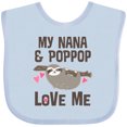 thumbnail image 3 of Inktastic Nana and Poppop Love Me Girls Baby Bib, 3 of 4