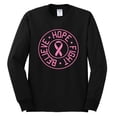 thumbnail image 2 of Believe Hope Awareness Mens Long Sleeve Shirt, Black, Small, 2 of 3