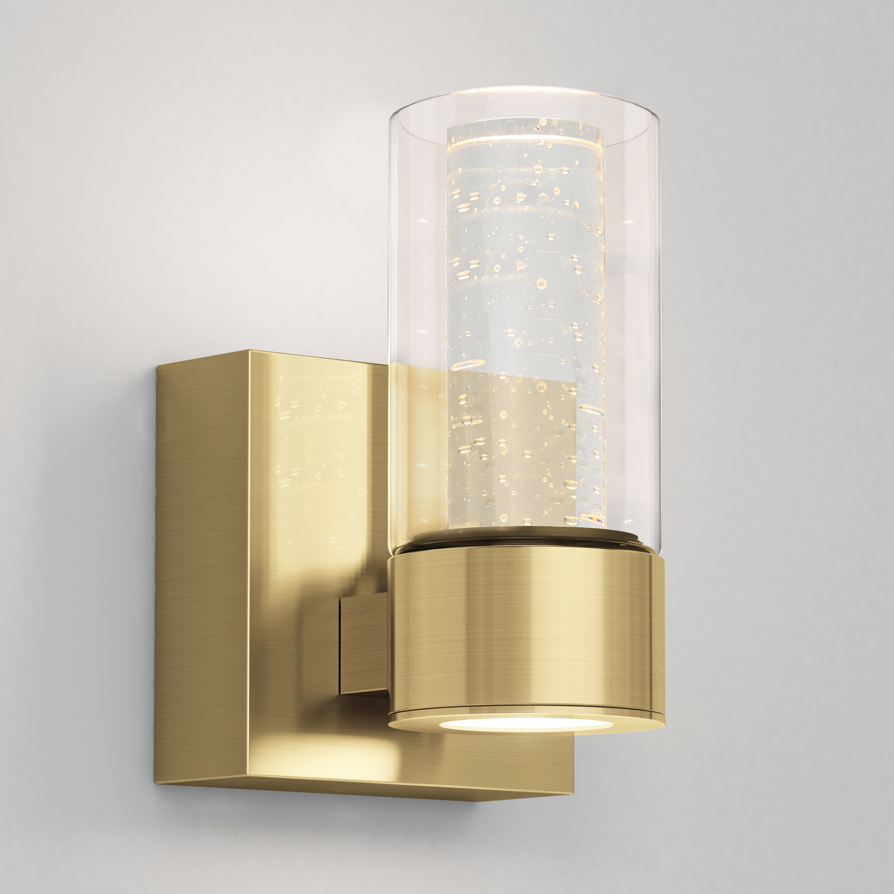 Artika Essence 1 Light Integrated LED Single Sconce Light Fixture Gold