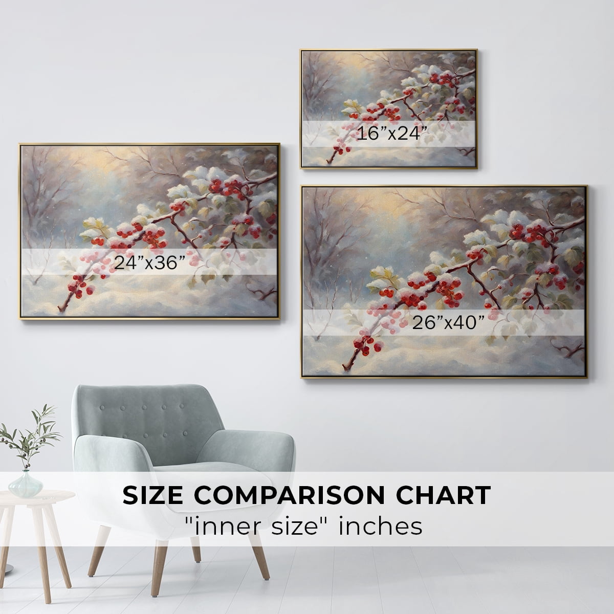 Vintage Landscape-CXCIX By Wexford Home Framed in Gold Wood Gallery Wrapped Canvas 27 in. x 41 in.
