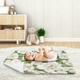 thumbnail image 3 of Sweet Jojo Designs Watercolor Magnolia Green and Ivory Baby Security Blanket, 3 of 5