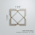 thumbnail image 3 of Ekena Millwork 7 3/8"W x 7 3/8"H x 1/4"T Extra Small Kiowa Decorative Fretwork Wood Wall Panels, Alder, 3 of 18
