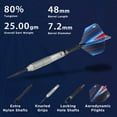 thumbnail image 2 of Viper Sidewinder 80% Tungsten Professional Steel Tip Dart Set, 25 Grams, 2 of 11