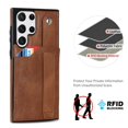 thumbnail image 2 of for Samsung Galaxy S23 Ultra Wallet Case with RFID Blocking Card Holder, Hand Wrist Strap Kickstand, Premium PU Leather Shockproof Anti-Scratch Heavy Duty Protection Back Cover Men Women, Brown, 2 of 7